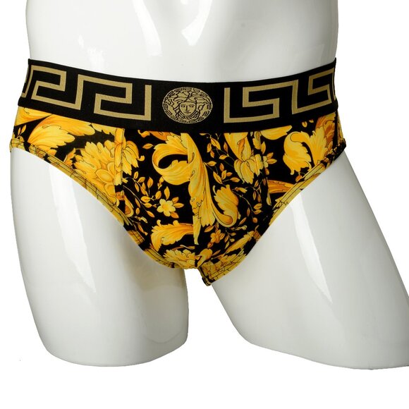 Versace Men's Barocco Print Low Rise Slip Underwear Versace Sz 4 US S IT 48